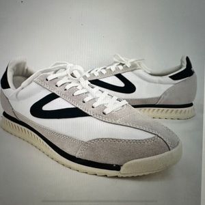 Tretorn Rawlins 2.0 women’s sneaker in White/Navy size 8